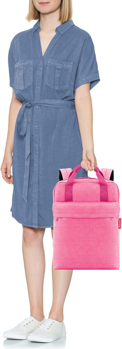 Reisenthel Allday Backpack M ISO Koeltas - Rugzak - 15L - Twist Roze van Reisenthel — afbeelding 2