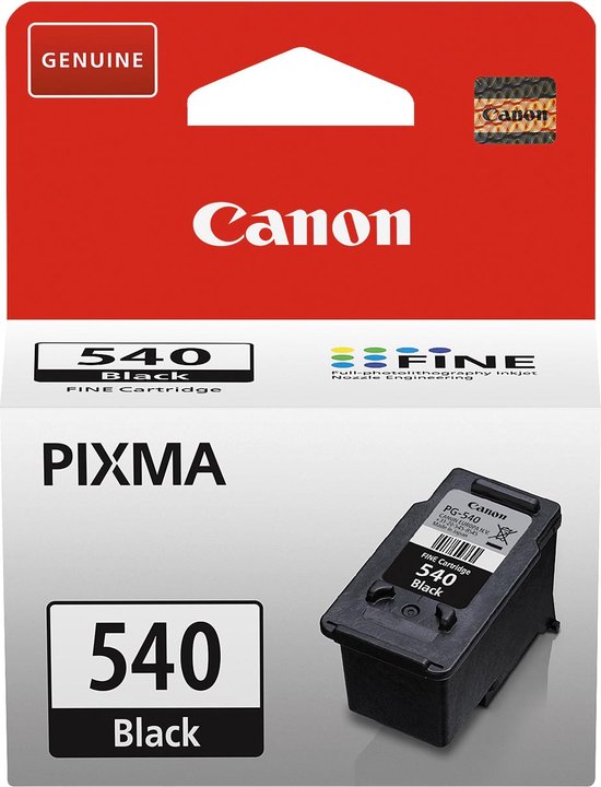 Canon pg-540 Inktcartridge - Zwart + Retourzakje