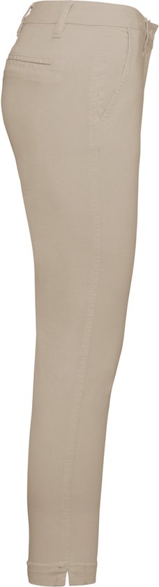 Broek Dames 34 NL (36 FR) Kariban Beige 98% Katoen, 2% Elasthan