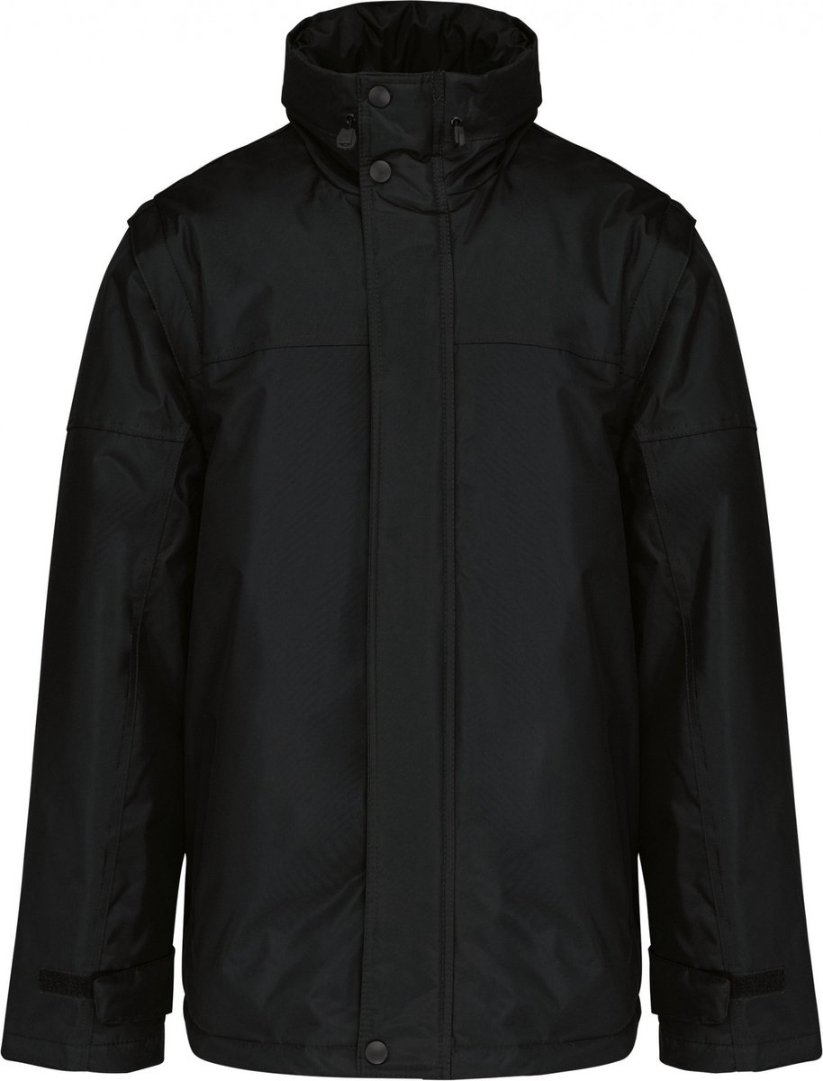 Kariban Jack met afneembare mouwen heren K693 Zwart