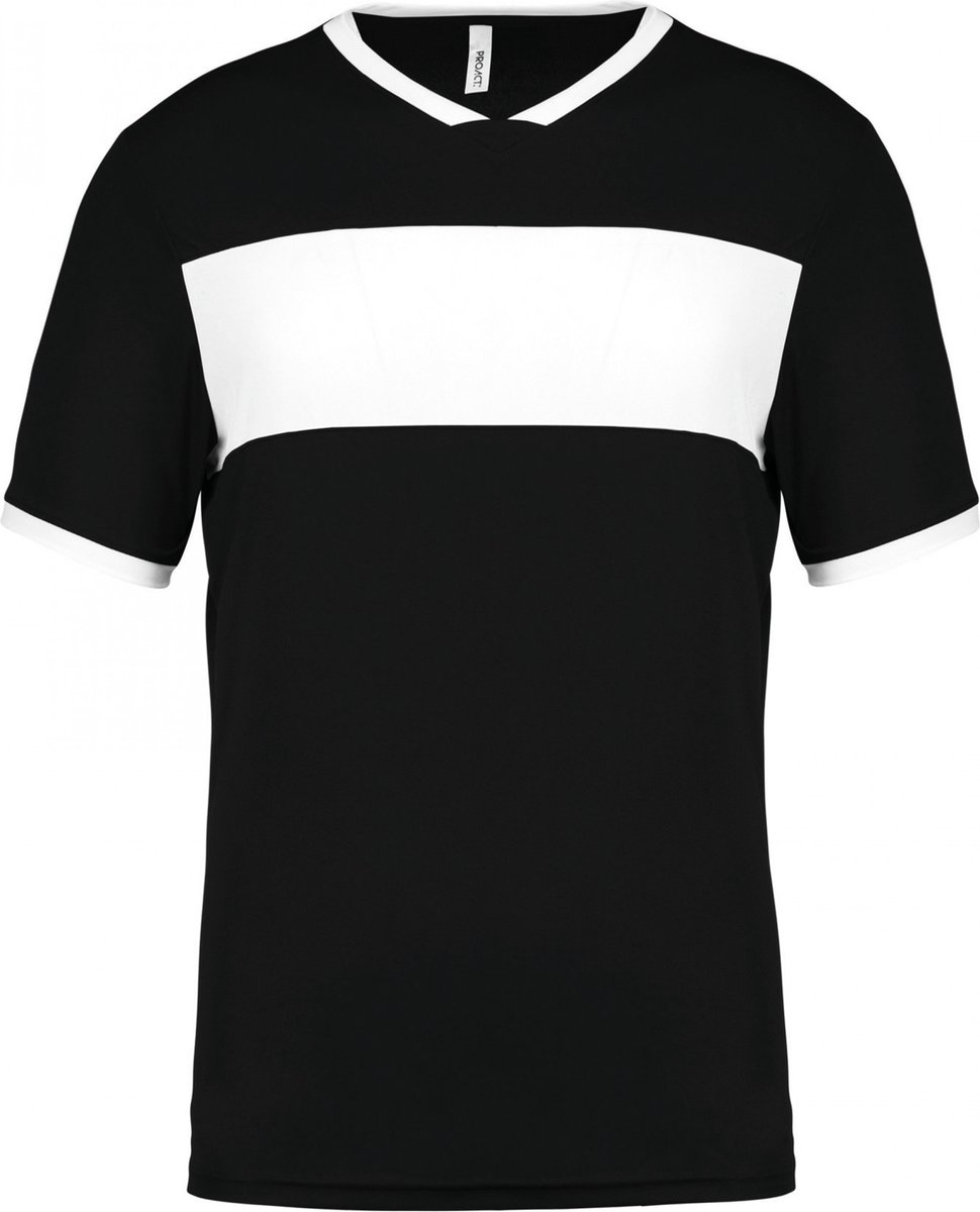 SportSportshirt Kind 4/6 years (4/6 ans) Proact Ronde hals Korte mouw Black / White 100% Polyester