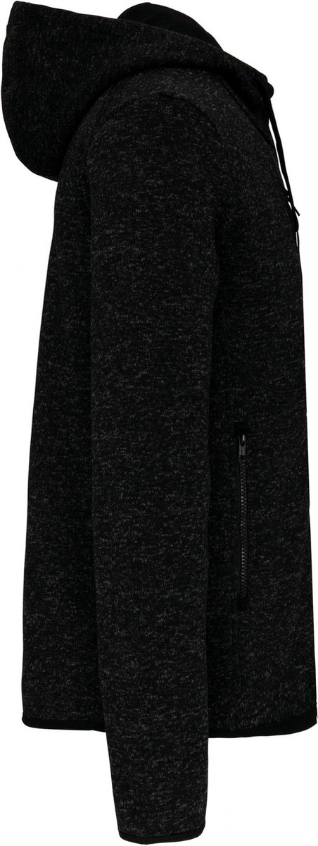PROACT® Heather damesvest met capuchon PA366 Dark Melange Grijs