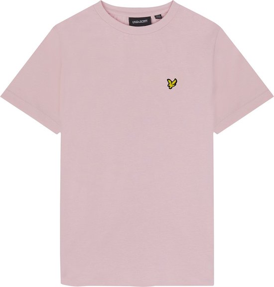 Lyle & Scott Plain T-shirt B Polo's & T-shirts Jongens - Polo shirt - Lichtroze - Maat 128/134
