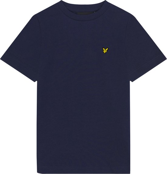 Lyle & Scott Plain T-shirt B Polo's & T-shirts Jongens - Polo shirt - Donkerblauw - Maat 152/158