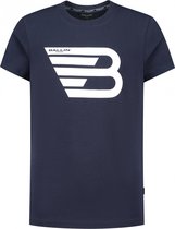 Ballin Amsterdam - Jongens Slim fit T-shirts Crewneck SS - Dark Blue - Maat 6