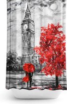 Casabueno London- Douchegordijn Anti schimmel - 180x200 cm - Badkamer Gordijn - Shower Curtain - Waterdicht - Sneldrogend en Anti Schimmel - Wasbaar - Duurzaam