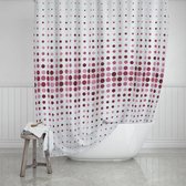 Casabueno Douchegordijn 180x200 cm - Roze - Badkamer Gordijn - Waterdicht - Sneldrogend - Anti Schimmel -Wasbaar - Gestipt