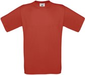 T-shirt Kind 1/2 Y (1/2 ans) B&C Ronde hals Korte mouw Red 100% Katoen