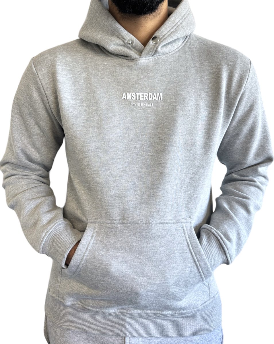 AMSTERDAM CITY ESSENTIALS HOODIE - Grijs - S
