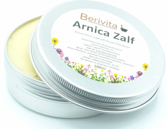 Arnica Zalf 100ml - Natuurlijke Arnica Montana en Shea Butter - Verzorging bij Kneuzingen - Massage voor soepele Spieren