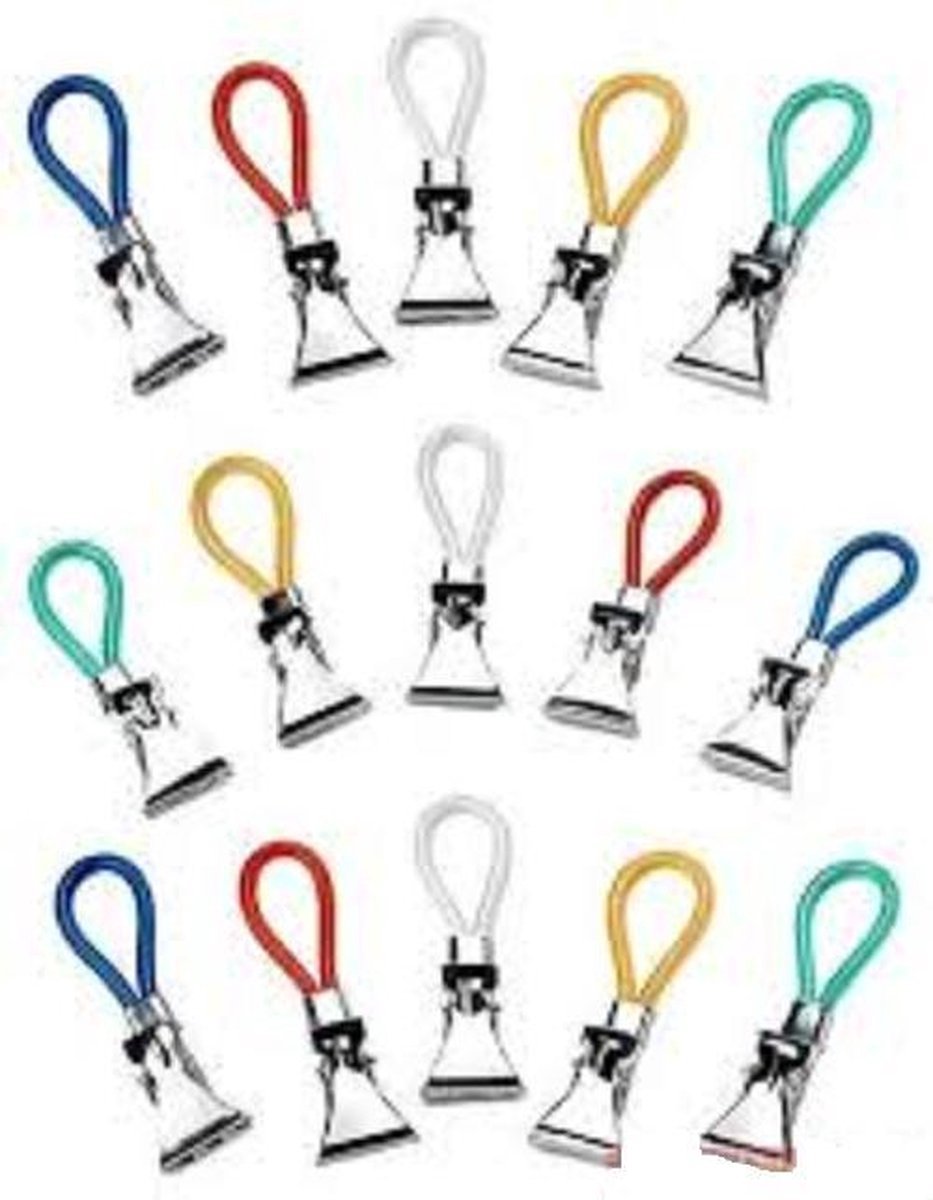 Go Go Gadget - 15 stuks Handdoekhaakjes/Clips/Klemmetjes/Houders/Ophanghaakjes - Ideaal voor Theedoeken!