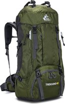 RAMBUX® - Backpack - Adventure - Leger Groen - Wandelrugzak - Trekking Rugzak - Heupriem - Lichtgewicht - 60 Liter