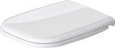 Toiletbril D-Code Compact, toiletdeksel van ureum duroplast, toiletdeksel met RVS scharnieren, wit