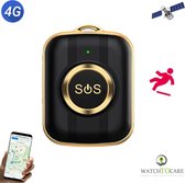 WatchToCare Gold - Bouton d'alarme GPS Seniors - Bouton SOS - Détection de chute - Couverture UE - avec carte SIM installée