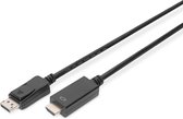 Digitus AK-340303-030-S DisplayPort-kabel DisplayPort / HDMI Adapterkabel DisplayPort-stekker, HDMI-A-stekker 3.00 m Zw
