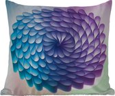 Buitenkussens - Tuin - Geometrie van paars en blauw papier - 40x40 cm