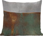 Sierkussen Buiten - Abstract - Luxe - Goud - 60x60 cm - Weerbestendig