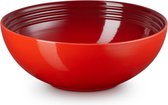 Le Creuset 2 saladiers en faïence Rouge cerise 24cm 2,2l