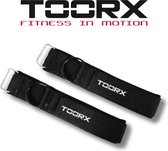 Toorx Fitness- Ankle Strap - Enkelband Fitness - Krachttraining Accessoires - Zwart - Billen Trainer - 2 stuks
