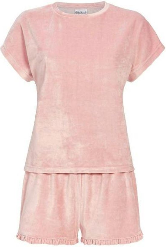 Ringella Pyjama korte broek - Rose - Dames Volwassenen - Katoen/Modal/Tencel/Polyester