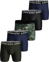 Bol.com Björn Borg Performance boxers - microfiber heren boxers lange pijpen (5-pack) - multicolor - Maat: XL aanbieding