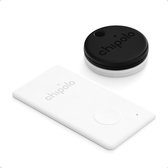 Chipolo One + Card Bundle - Bluetooth GPS Tracker - Keyfinder Key Finder - Pack de 4 - Zwart et Wit