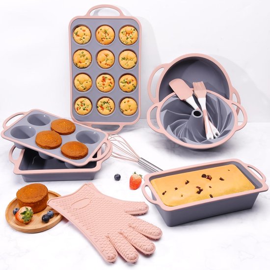 Siliconen Bakvorm Siliconen Bakplaat - Niet-stick, Voor Oven & Magnetron, Handig Voor Brownies En Cake Ovenvaste Bakvorm 35x25x3 Cm