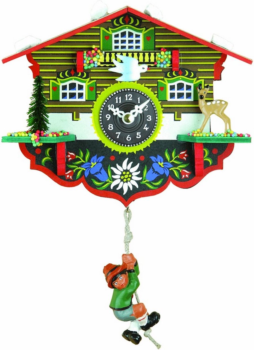 Trenkle - 55_SQ_Bergbeklimmer - Wandklok - kwarts - Miniatur-Uhr