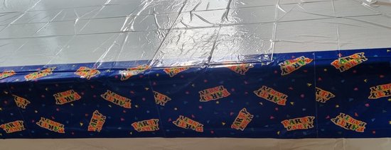 Kleurrijk Happy Birthday tafelkleed, verjaardagsdecoratie, tafelloper, verjaardag, tafeldecoratie verjaardag voor jongens en meisjes, tafelloper, feestdecoratie, 180 x 35 cm (wit
