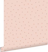 ESTAhome behangpapier stippen roze - 139723 - 0.53 x 10.05 m