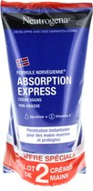 Neutrogena Crème Mains Absorption Express Set de 2 x 75 ml
