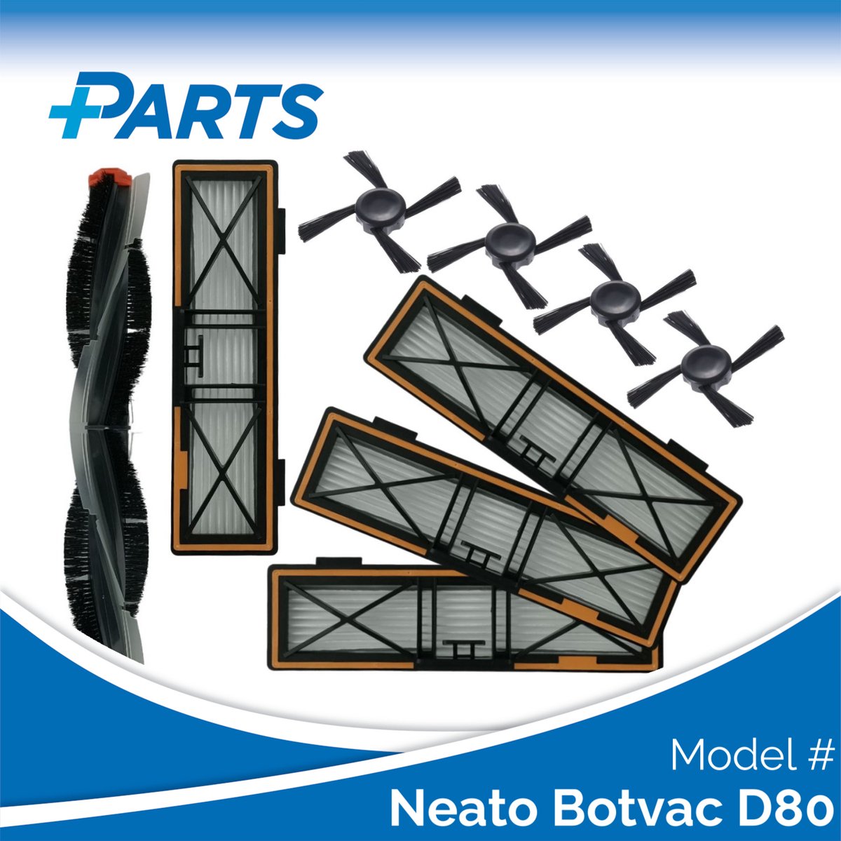 Plus.Parts Neato Botvac D80 Onderhoudsset (Plus.Parts® alternatief voor 945-0380) Overig