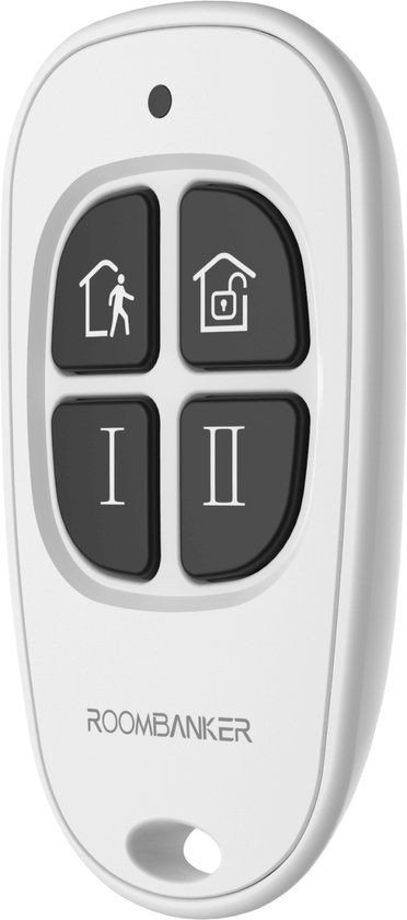 RoomBanker Keyfob KF1 - Ondersteuning voor in- en uitschakelen met één klik - extreem lange afstandscommunicatie tot 1900 meter tweerichtingscommunicatie met hub - Geavanceerde draadloze transmissietechnologieën