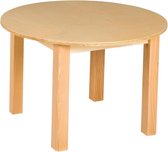 Educo Kindertafel - Ronde tafel - Houten speelgoed - Houten puzzel - Educatief speelgoed - Kinderspeelgoed - Rond Ø70cm