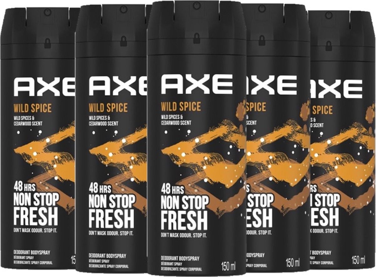 Goedkoopste AXE Deo Spray Wild Spice - Voordeelverpakking 6 x 150 ml
