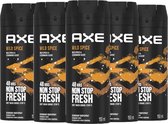 AXE Deo Spray Wild Spice - Pack économique 6 x 150 ml