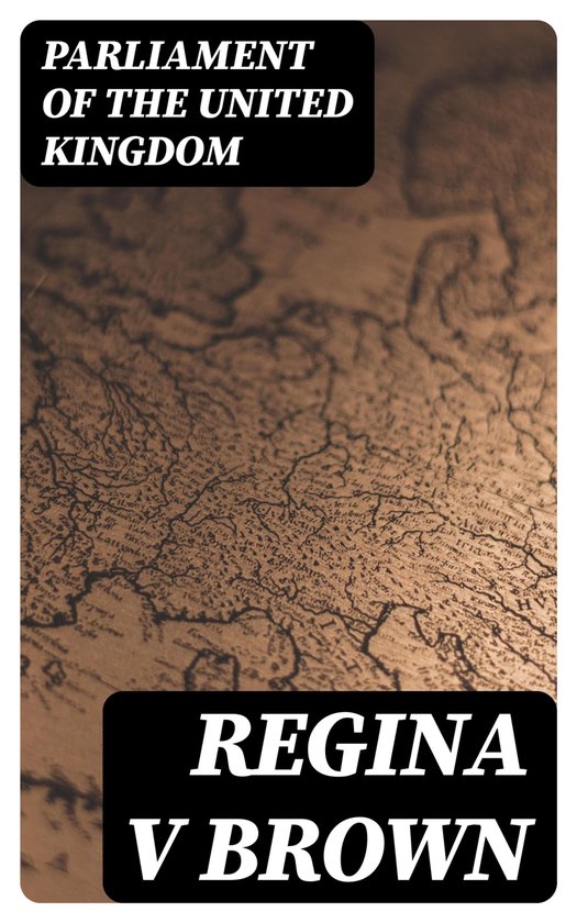 Regina v Brown - cover