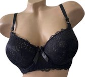 Dames BH 1268 push up met kant 80C zwart