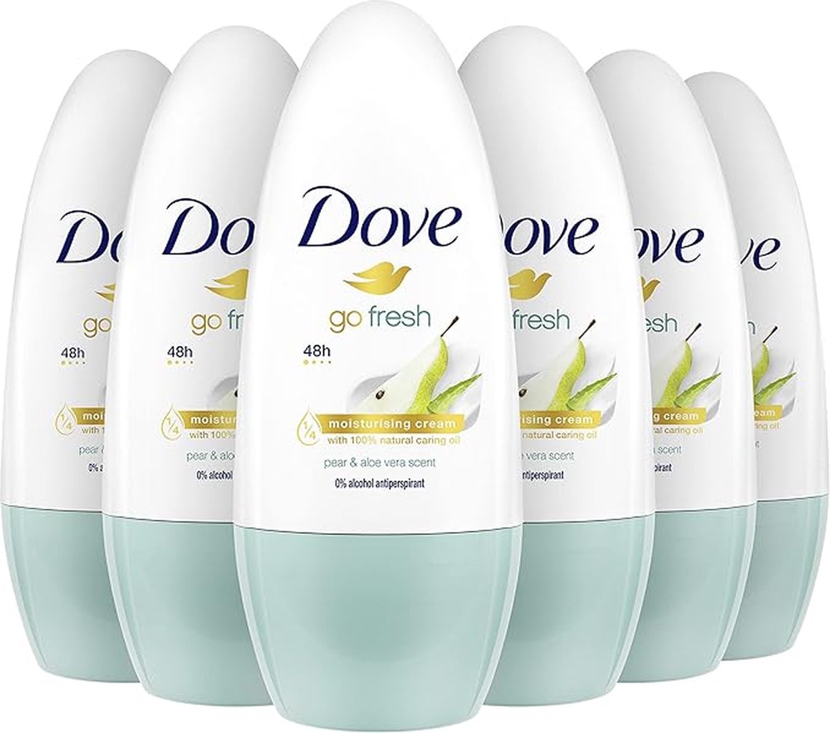 Goedkoopste Dove Deodorant Roller Peer & Aloe Vera - 6 x 50 ml