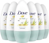Dove Deodorant Roller Peer & Aloe Vera - 6 x 50 ml