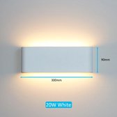 Wandlamp - Wandlamp Binnen - Buitenlamp - Waterdicht - 3000K - Tuinverlichting - LED - Wit