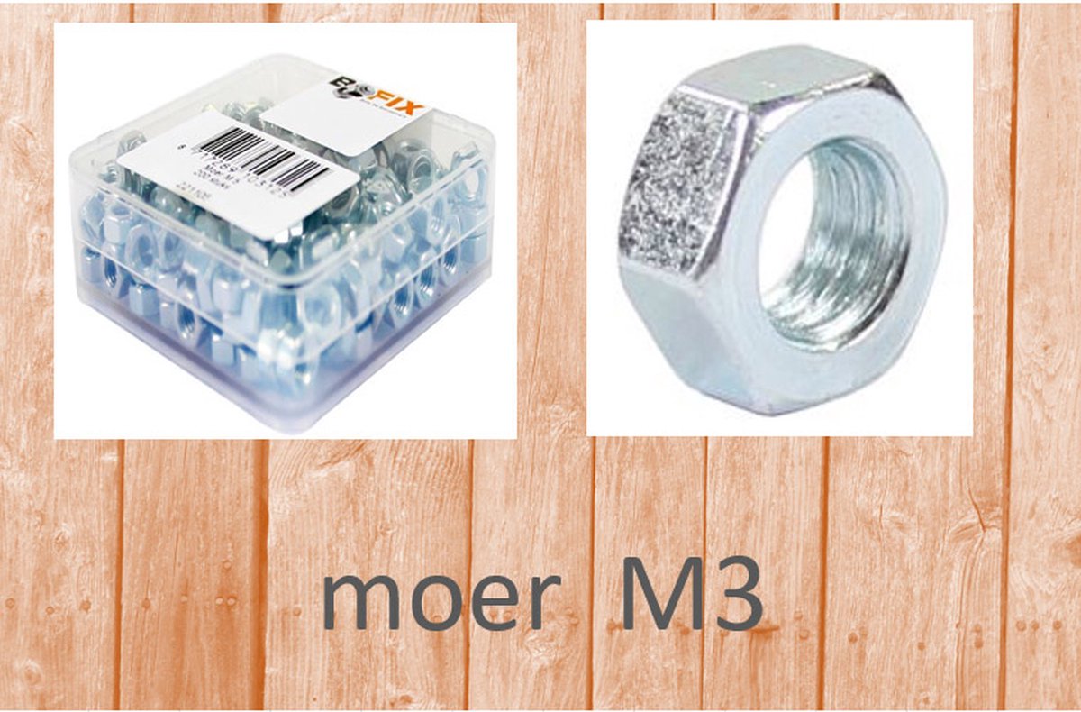 Moer Bofix M3 (100 stuks)
