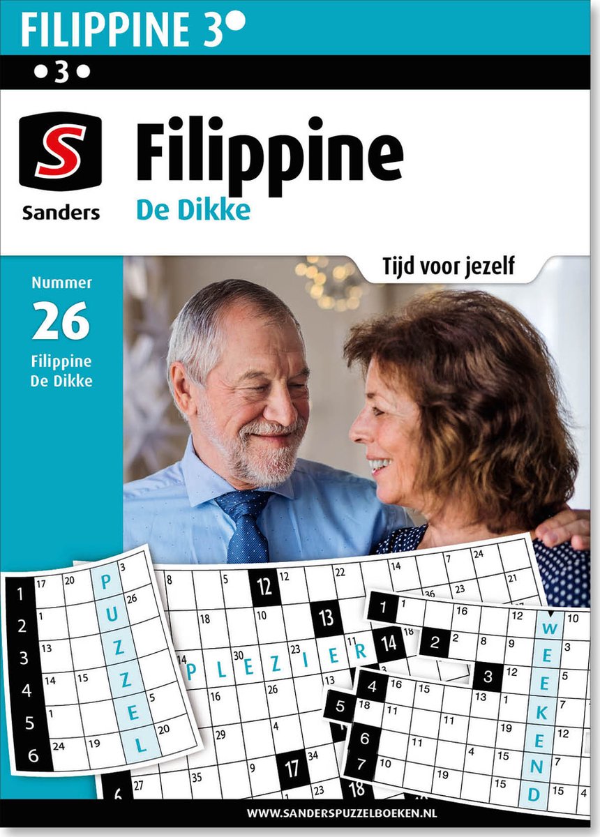 Sanders Puzzelboek Filippine 3* De Dikke, editie 26 - Sanders Puzzelboeken