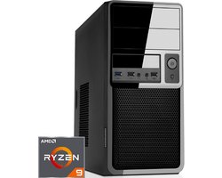 AMD Desktop PC met Ryzen 9 7900 - 32GB DDR5 - 1000GB NVMe M.2 SSD - WiFi - Bluetooth - Windows 11 Pro (DT-373022)