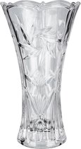 Belle Vous Kristallen Doorzichtige Glazen Vaas - 23,5 cm - Moderne Decoratieve Bloemen Pot voor Huis, Woonkamer, Kantoor & Bruiloft Kopstukken of Geschenk