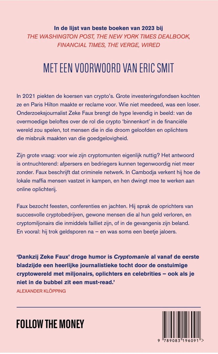 Cryptomanie, Zeke Faux | 9789083196091 | Boeken | bol