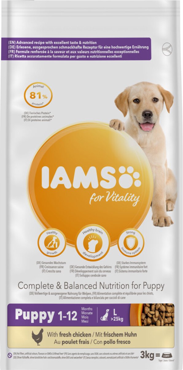 IAMS Iams Dog Puppy - Junior Large Kip 3 kg
