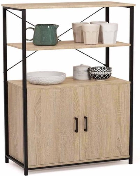 Kleankin Badkamermeubel Badkamermeubel Met 2 Lades Badkamermeubel Met Verstelbare Planken Wit 68 X 33 X 76 Cm