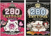 Tattoo tatoeage sticker boekje 280 tattoo's
