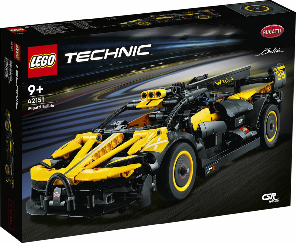 LEGO Technic Bugatti Bolide Sportwagen Modelauto Bouwpakket voor Kinderen - 42151 - LEGO
